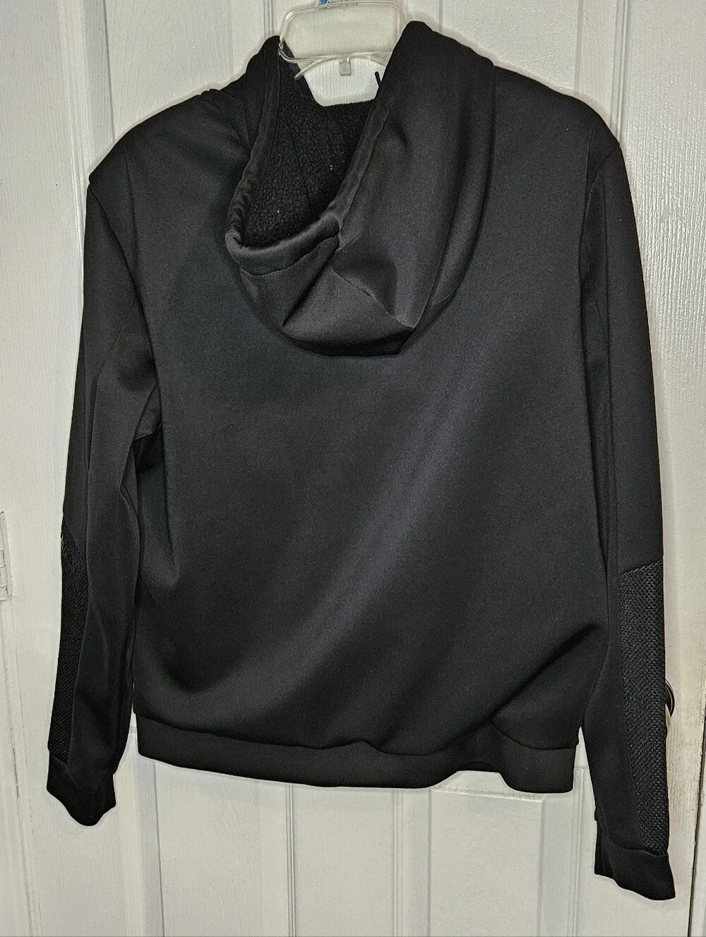 Stone Falcon Hoodie Mens Large Black Full Zip Sweatshirt Athletic Logo
